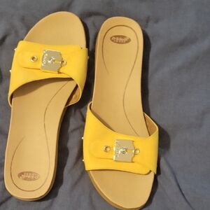 Yellow Dr. Scholl's Women's Slide Sandals